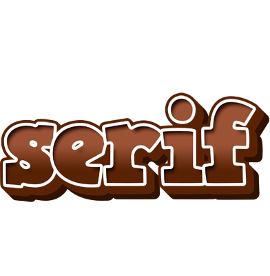 Serif brownie logo