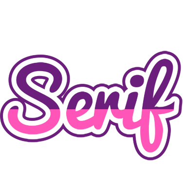 Serif cheerful logo