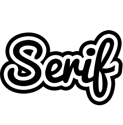 Serif chess logo