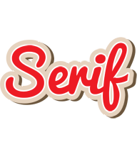 Serif chocolate logo