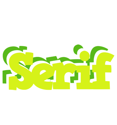 Serif citrus logo