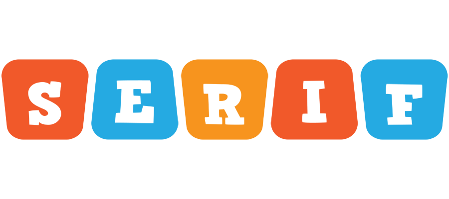 Serif comics logo