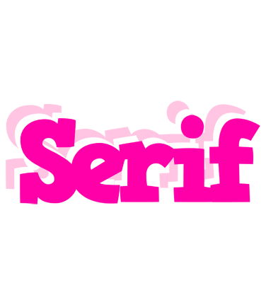 Serif dancing logo