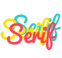 Serif disco logo