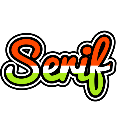 Serif exotic logo