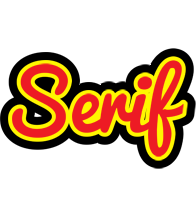 Serif fireman logo