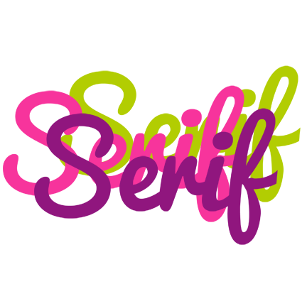 Serif flowers logo