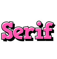 Serif girlish logo