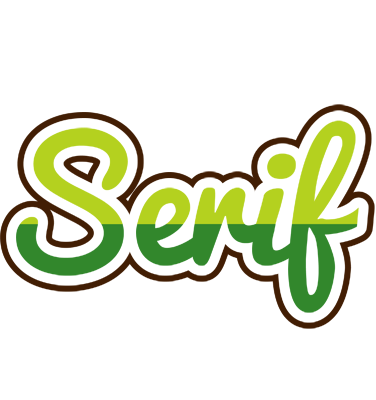 Serif golfing logo