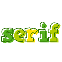 Serif juice logo