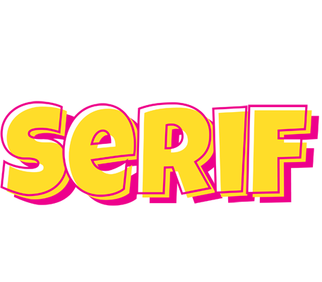 Serif kaboom logo