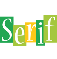 Serif lemonade logo