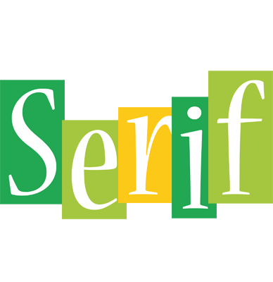 Serif lemonade logo