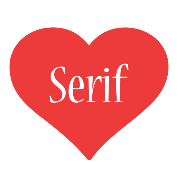 Serif love logo