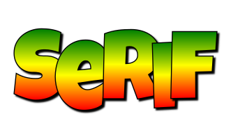 Serif mango logo