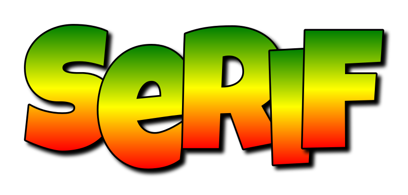 Serif mango logo