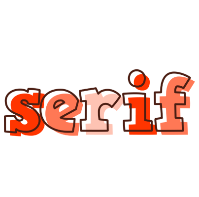 Serif paint logo