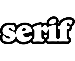 Serif panda logo