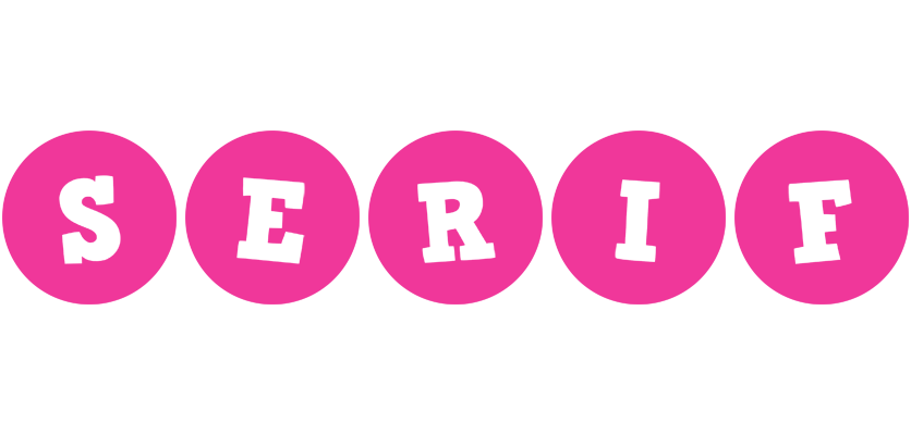 Serif poker logo
