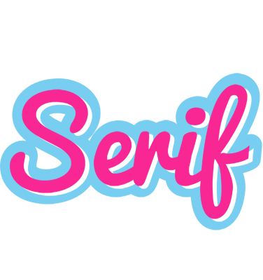 Serif popstar logo