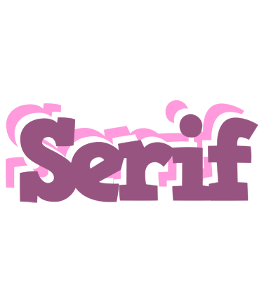 Serif relaxing logo