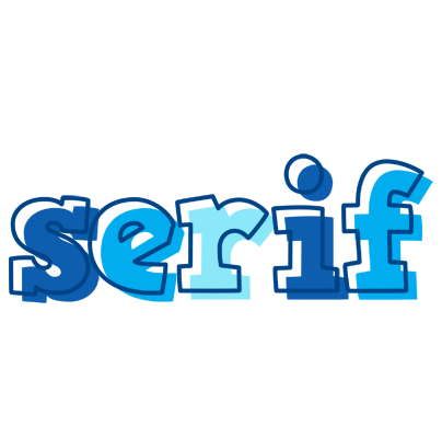 Serif sailor logo