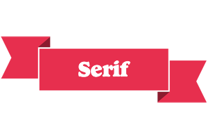 Serif sale logo