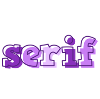 Serif sensual logo