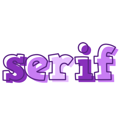 Serif sensual logo