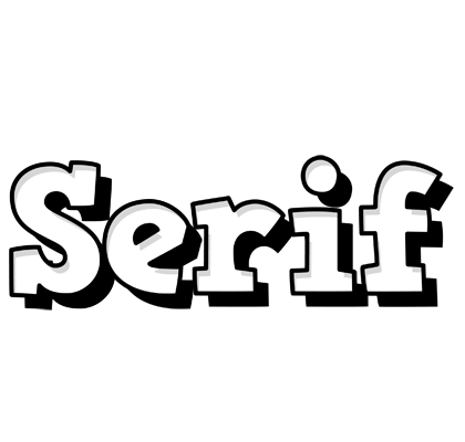 Serif snowing logo