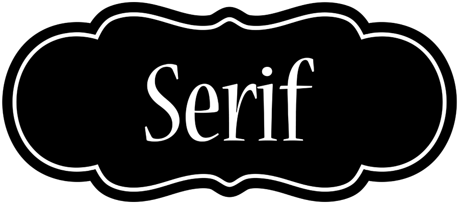Serif welcome logo