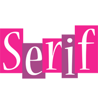 Serif whine logo