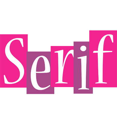 Serif whine logo