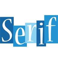 Serif winter logo