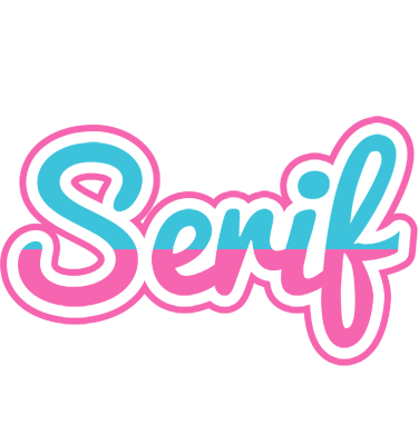 Serif woman logo