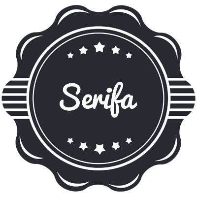 Serifa badge logo