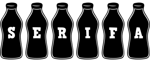 Serifa bottle logo