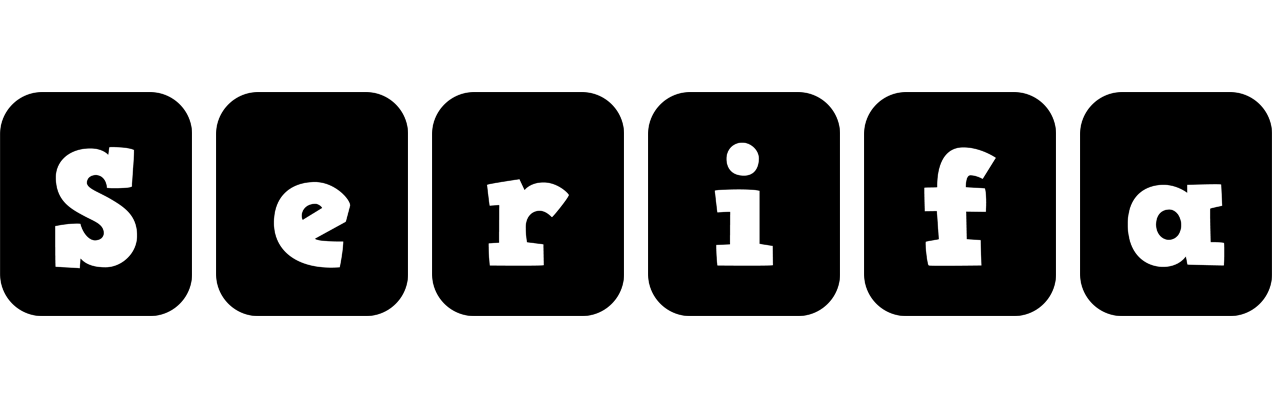 Serifa box logo