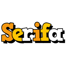 Serifa cartoon logo