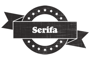 Serifa grunge logo