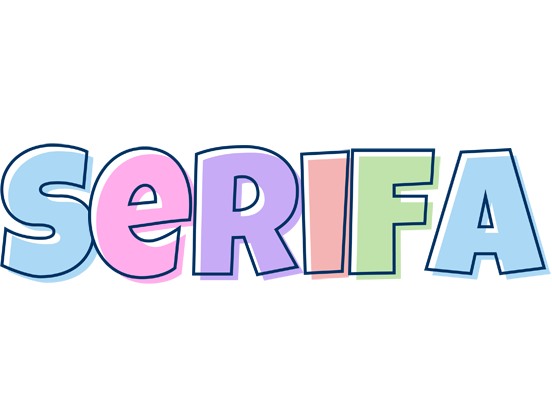 Serifa pastel logo