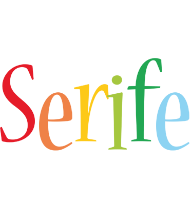 Serife birthday logo