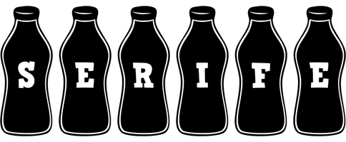 Serife bottle logo