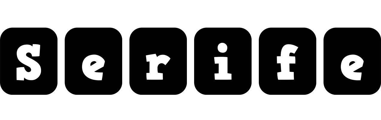 Serife box logo