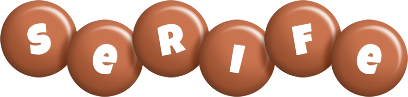 Serife candy-brown logo