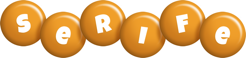 Serife candy-orange logo