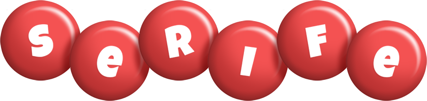 Serife candy-red logo