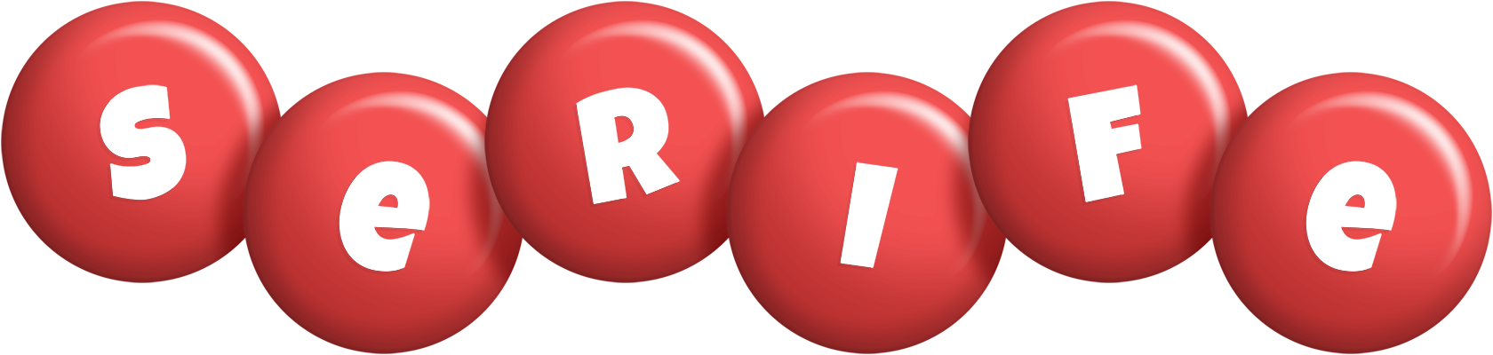Serife candy-red logo
