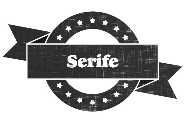 Serife grunge logo