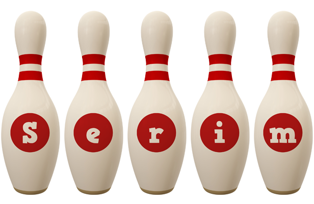 Serim bowling-pin logo